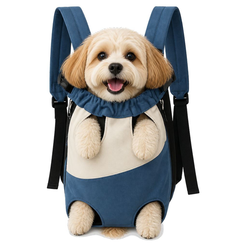 PupPerch â transparent dog in pouch cutout