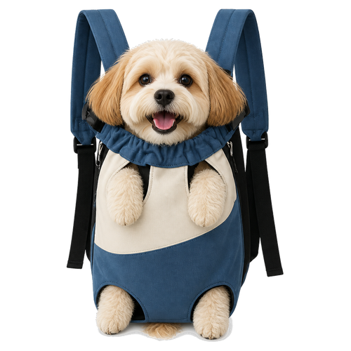 PupPerch â transparent dog in pouch cutout